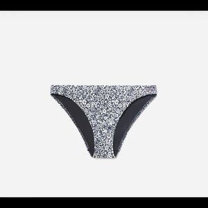 NWT Everlane The Bikini Bottom Navy Floral Print